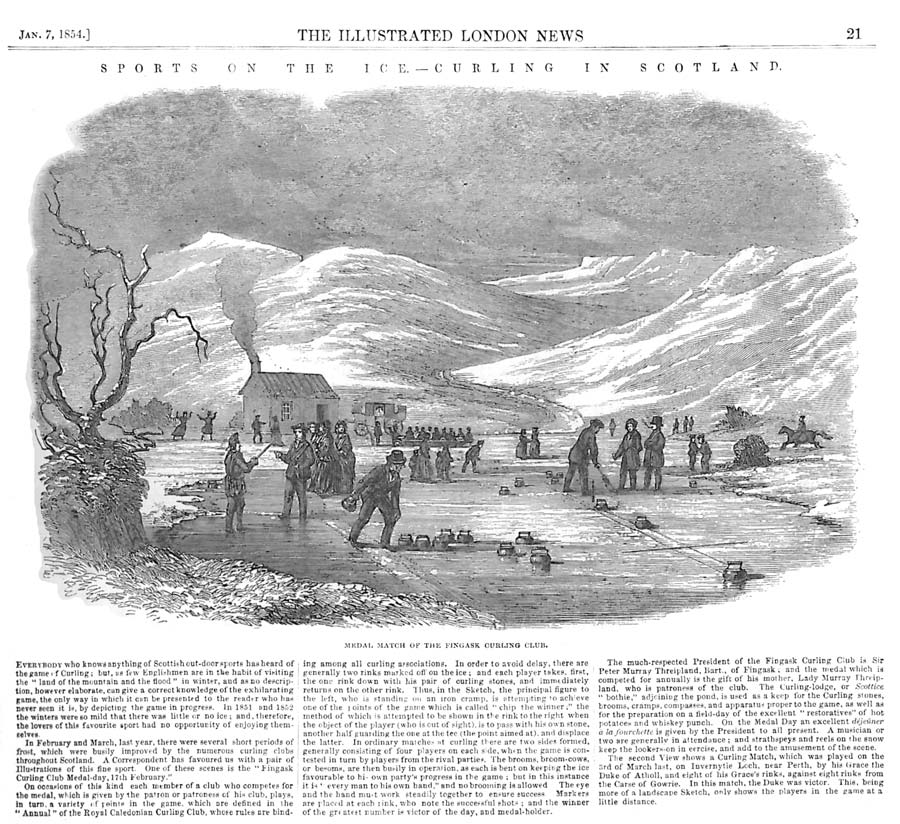 Curling at Finask Castle
