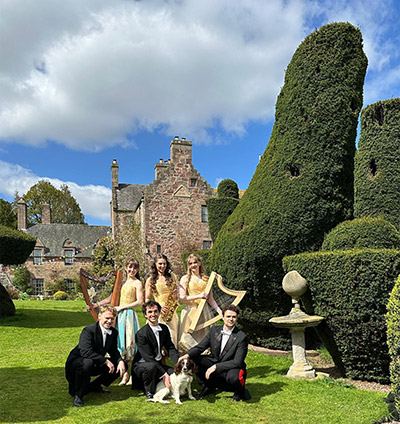 Follies cast in Fingask Castle garden